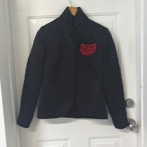 NWT KOEL size Medium quilted jacket. Eye hook for closure.